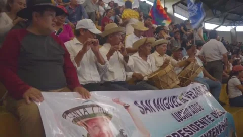 Bolivia ruling movement promises unity despite internal rift, Santa Cruz, BO - 2 Stock-Footage 307736743