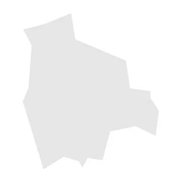 Bolivia simplified vector map Stock Illustration