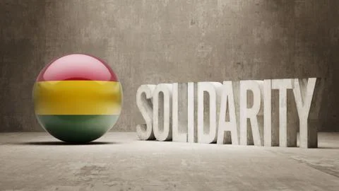 Bolivia. Solidarity Concept. Stock Illustration