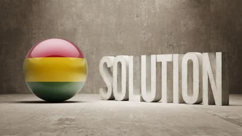 Bolivia. Solution Concept. Stock Illustration