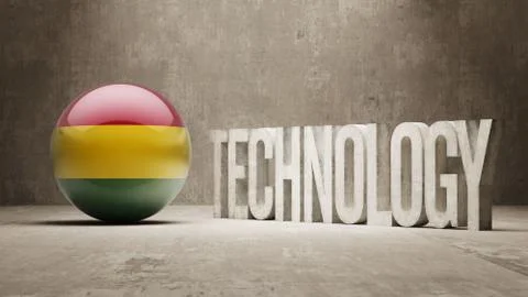 Bolivia. Technology Concept. Stock Illustration