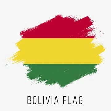 Bolivia Vector Flag. Bolivia Flag for Independence Day. Grunge Bolivia Flag Stock Illustration