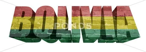 Bolivia word Stock Illustration