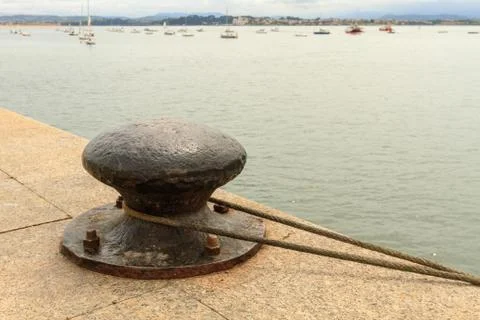 Bollard harbor Stock Photos