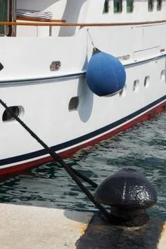 Bollard for ships Stock Photos