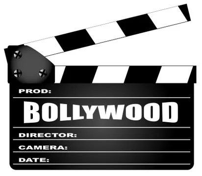 Bollywood Clapperboard Stock Illustration