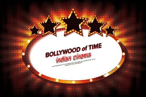 Bollywood indian cinema. Stock Illustration