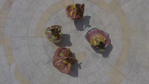 Bollywood spinning Stock Footage 142913580