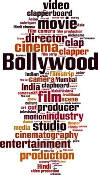 Bollywood word cloud イラスト素材