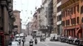 Bologna Busy Street Italian Historic City European Old Town Italy Car Traffic HD Footage