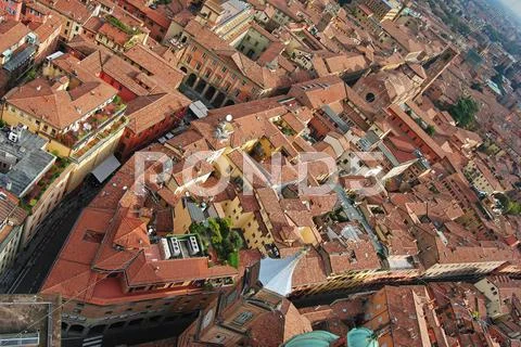 Bologna rooftops in Italy Stock Photos