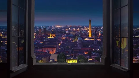 Bologna skyline timelapse Vidéo 75311476