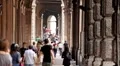 Bologna Street, Italian Historic City, European Old Street, Italy HD Footage