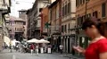 Bologna Street, Italian Historic City, European Old Street, Italy HD Footage