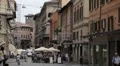 Bologna Street, Italian Historic City, European Old Street, Italy HD Footage