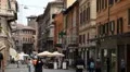 Bologna Street, Italian Historic City, European Old Street, Italy HD Footage