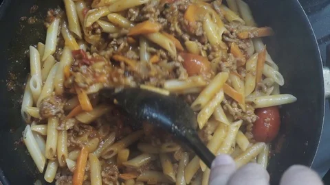 Bolognese pasta Stock Footage 97410851
