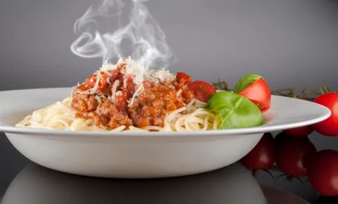 Bolognese spaghetti Stock Photos