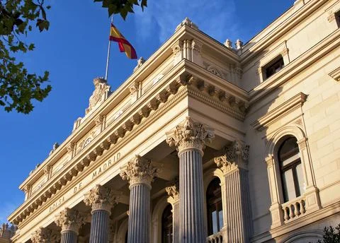 Bolsa de Madrid 스톡 사진
