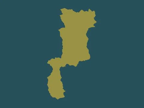 Bolsover, England - Great Britain. Solid color shape Stock Illustration