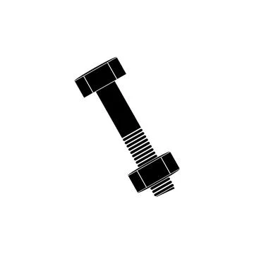 Bolt and nut icon Stock Illustration