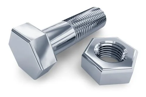 Bolt and nut Illustrazione stock