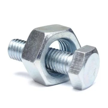 Bolt and nut. Stock Photos