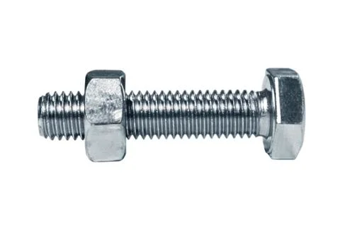 Bolt and nut 스톡 사진