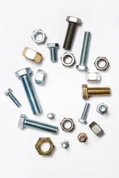 Bolt and Nut  Foto stock