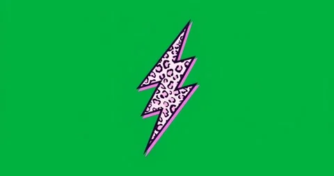 Bolt appearing on transparent canvas, aura expanding and backdrop flickering Stock Footage 317213002