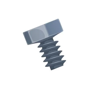 Bolt, carpentry and construction fastener hardware Stock Illustration