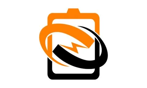 Bolt Electricity Center Infinity Stock Illustration
