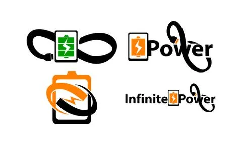 Bolt Electricity Center Infinity Set Stock-Illustration