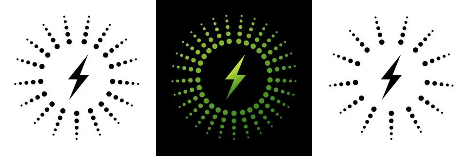 Bolt of Energy Thunder Power Flash Vector Design Stock Illustration