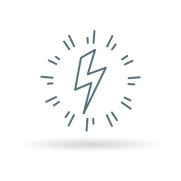 Bolt flash icon Stock Illustration