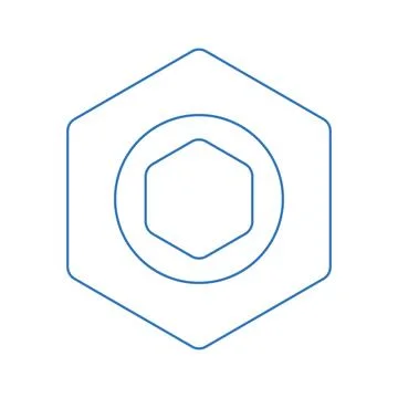 Bolt, hardware, nut icon design Stock Illustration