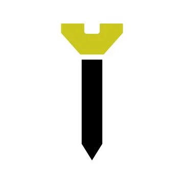 Bolt Icon, Construction Tool, Fastener, Fixing, Hardware Stock Illustration