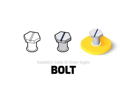 Bolt icon in different style Stock Illustration