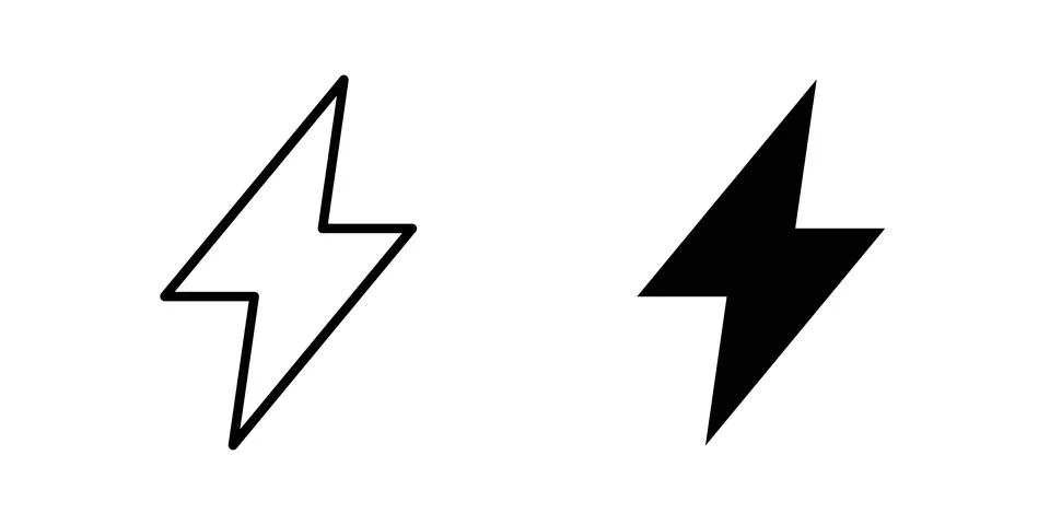 Bolt icon vector design illustrations Stock Illustration