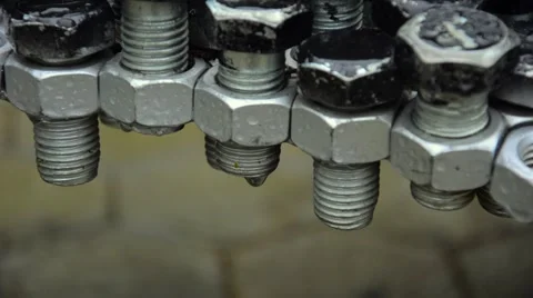 Bolt joined in a combination gears. Stock Footage 62453879