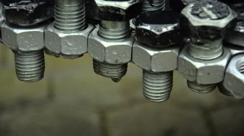 Bolt joined in a combination gears. Stock Footage 62453889