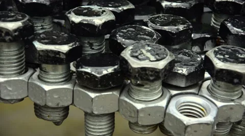 Bolt joined in a combination gears. Stock Footage 62453901
