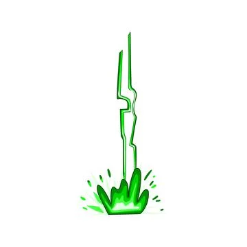 Bolt lightning effect cartoon vector illustration Stock Illustration