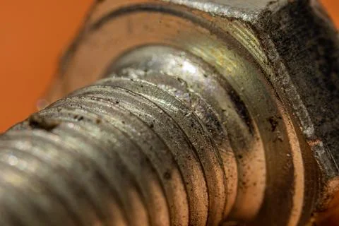 Bolt macro close up shot Foto stock