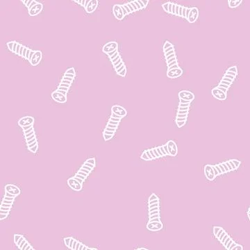 Bolt metal assembly line vector seamless pattern 스톡 일러스트