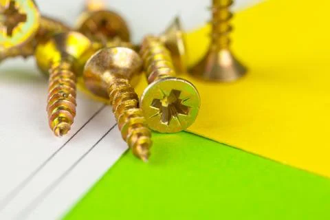 Bolt with nut on a mechanical engineering drawing 库存照片