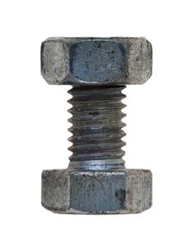 Bolt with nut Stock Photos