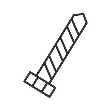 Bolt or screw fastener icon in line design. Bolt, screw, fastener, hardware Stock Illustration