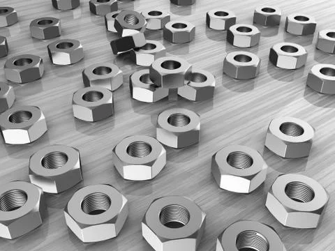 Bolt with screws Stock Illustration