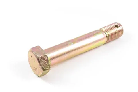 Bolt is shown on a white background Foto stock
